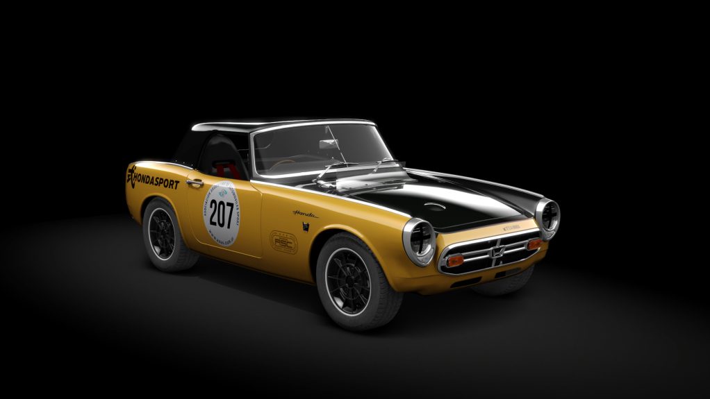 Honda S800 RSC, skin 207_orange