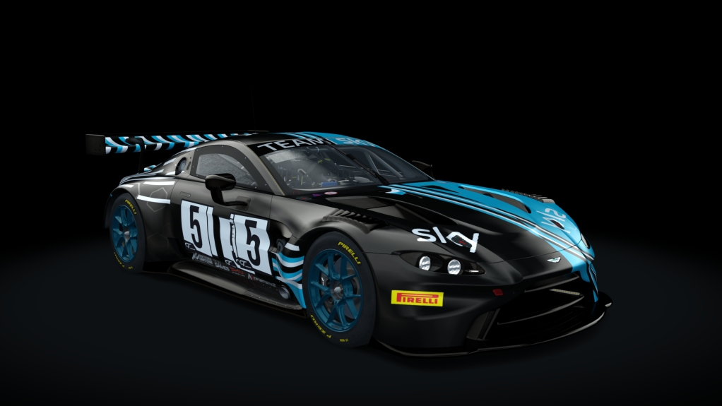 Aston Martin Vantage AMR GT3 Sprint 2019, skin Sky_Motosrport