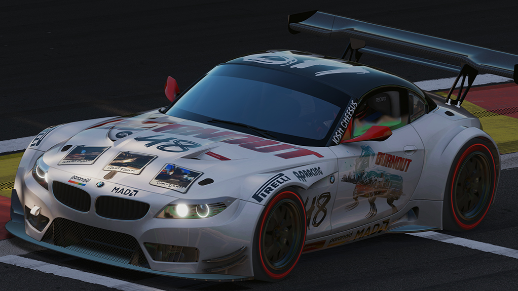 BMW Z4 GT3, skin #48 Burnout Motorsport