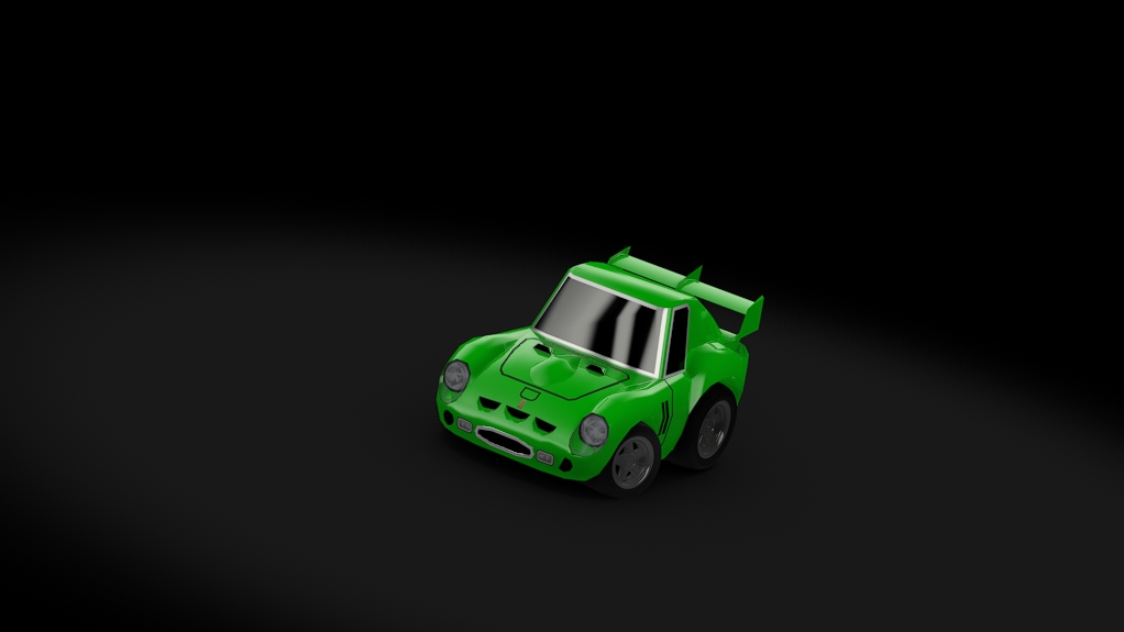 Choro Q Ferrari 250 GTO, skin green