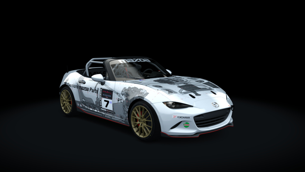 Mazda MX5 Cup, skin Geniune Mazda Parts #7